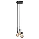Nordlux Pendant luminaire PACO, 3 flames, E27, black