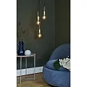 Nordlux Luminaire à suspension PACO 3 flammes E27 IP20, mat, laiton, noir 