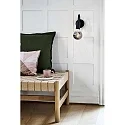 Nordlux Luminaire mural PACO E27 IP20, mat, noir 