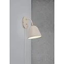 Wall luminaire FLEUR, E14, beige