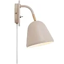 Nordlux Luminaire mural FLEUR E14 IP20, beige, mat, blanche