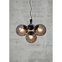 Luminaire à suspension IVONA 4 flammes E27 IP20 mat, noir