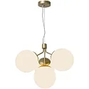 Pendant luminaire IVONA, 4 flames, E27, brass