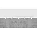 Luminaire de plafond OMARI 5 flammes IP20, mat, blanche gradable