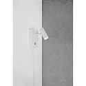 Luminaire mural OMARI IP20, mat, blanche gradable