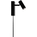 Nordlux Luminaire mural OMARI IP20, mat, noir gradable