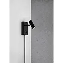 Nordlux Luminaire mural OMARI IP20, mat, noir gradable