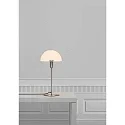 Nordlux Lampe de table ELLEN 20 semi-circulaire, avec interrupteur, avec douille E14 IP20, acier brossé 