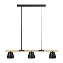 Nordlux Luminaire à suspension THEO 3 flammes GU10 IP20, mat, noir 