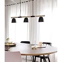 Nordlux Luminaire à suspension THEO 3 flammes GU10 IP20, mat, noir 