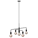 Nordlux Pendant luminaire GLOOM, 5 flames, E27, black