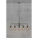 Nordlux Pendant luminaire GLOOM, 5 flames, E27, black