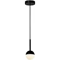 Pendant luminaire CONTINA, G9, opal, black