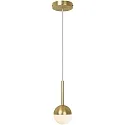Nordlux Luminaire à suspension CONTINA G9 IP20 mat, laiton, blanche