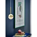 Nordlux Luminaire à suspension CONTINA G9 IP20 mat, laiton, blanche