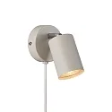 Luminaire mural EXPLORE avec interrupteur, réglable, avec douille GU10 IP20, beige 