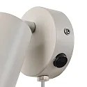 Nordlux wall luminaire EXPLORE with switch, adjustable, with lamp socket GU10 IP20, beige 
