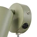 Nordlux wall luminaire EXPLORE with switch, adjustable, with lamp socket GU10 IP20, green 