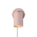 Nordlux Luminaire mural EXPLORE avec interrupteur, réglable, avec douille GU10 IP20, rose poudré 