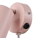 Nordlux Luminaire mural EXPLORE avec interrupteur, réglable, avec douille GU10 IP20, rose poudré 