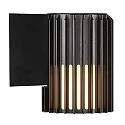 outdoor wall luminaire ALUDRA E27 IP54, seaside black dimmable