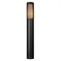 bollard lamp ALUDRA 95 E27 IP44, seaside black dimmable