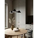Luminaire à suspension STAY 3 flammes E27 IP20, mat, noir 