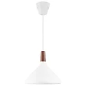 design for the people by Nordlux Luminaire à suspension NORI 27 E27 IP20, scintillant, noir , blanche gradable