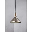Luminaire à suspension NORI 27 E27 IP20 noir , acier brossé
