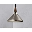 Luminaire à suspension NORI 27 E27 IP20 noir , acier brossé