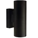 Outdoor Wall luminaire TIN, double, GU10, IP54, black