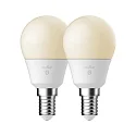 Ampoule LED Smart WIFI SMART lot de 2 C45 E14 4,5W 470lm 2200-6500K 200° CRI 80 gradable