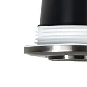 Nordlux Lumière encastrée UMBERTO GU10 IP44, nickel gradable 7,5W