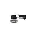 Nordlux Lumière encastrée UMBERTO GU10 IP44, nickel gradable 7,5W