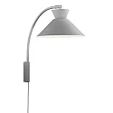 Luminaire mural DIAL E27 IP20, gris 