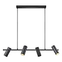 Luminaire à suspension ALANIS 4 flammes GU10 IP20, noir  