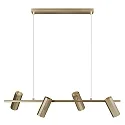 Nordlux Luminaire à suspension ALANIS 4 flammes GU10 IP20, mat, laiton 