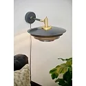 Nordlux Luminaire mural BRETAGNE G9 IP20, gris, laiton brossé 