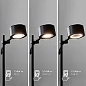 Nordlux Luminaire à suspension CLYDE IP20, noir mat gradable