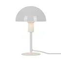 Lampe de table ELLEN MINI semi-circulaire, avec interrupteur, avec douille E14 IP20, scintillant, blanche 