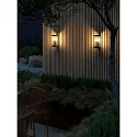 Nordlux Luminaire mural d'extérieur COUPAR avec diffuseur E27 IP54, noir mat gradable