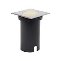 floor recessed luminaire ANDOR SQUARE GU10 IP67, stainless steel 
