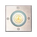 Nordlux Projecteur encastré ANDOR SQUARE GU10 IP67, acier inoxydable 