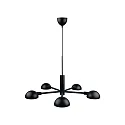 design for the people by Nordlux Luminaire à suspension NOMI 5 flammes E14 IP20, noir mat 