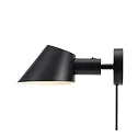 design for the people by Nordlux wall luminaire STAY SHORT E27 IP20, black 