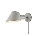 design for the people by Nordlux wall luminaire STAY SHORT E27 IP20, grey 