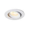 Nordlux Downlight ALIKI IP44, blanc mat gradable