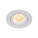 Nordlux Downlight ALIKI IP44, blanc mat gradable