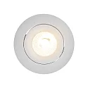 Nordlux Downlight ALIKI IP44, blanc mat gradable