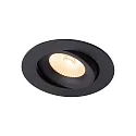 Nordlux Downlight ALIKI IP44, noir mat gradable